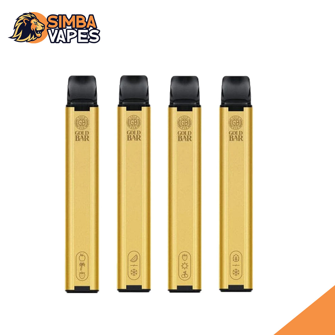 Gold Bar 600 Disposable Vape Puff Pod (Pack of 10)