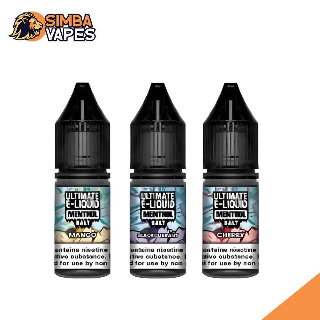 Ultimate E-Liquid Menthol 10ML Nic Salt (Pack Of 10)