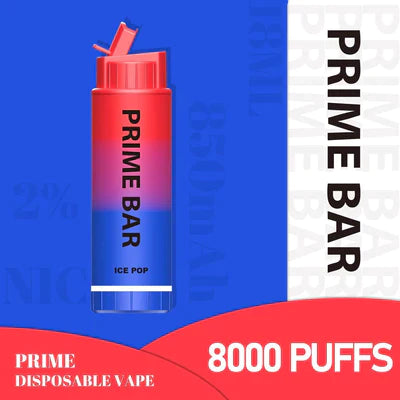 Prime Bar 8000 Disposable Vape Pod Device Pack of 10