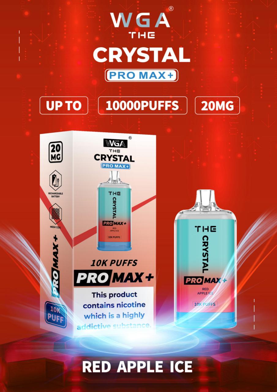 The Crystal Pro Max + 10000 Disposable Vape Pod Pack of 10