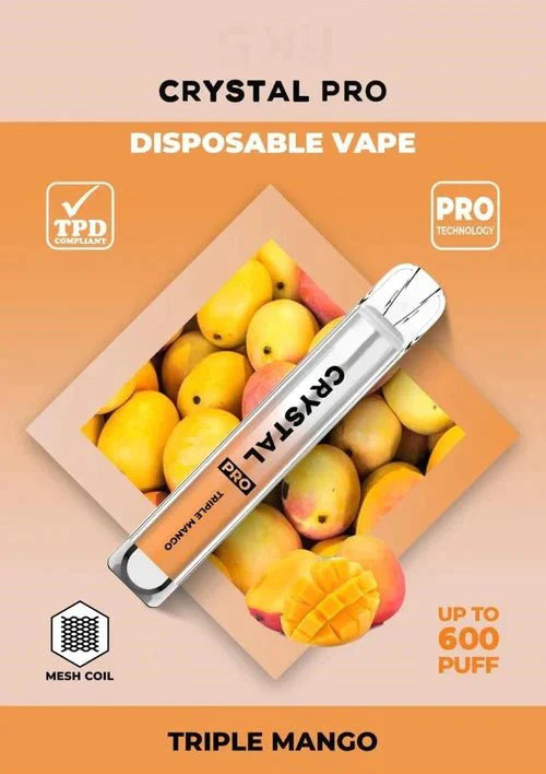 Crystal Pro Bar 600 Puffs Disposable Vape - simbavapes