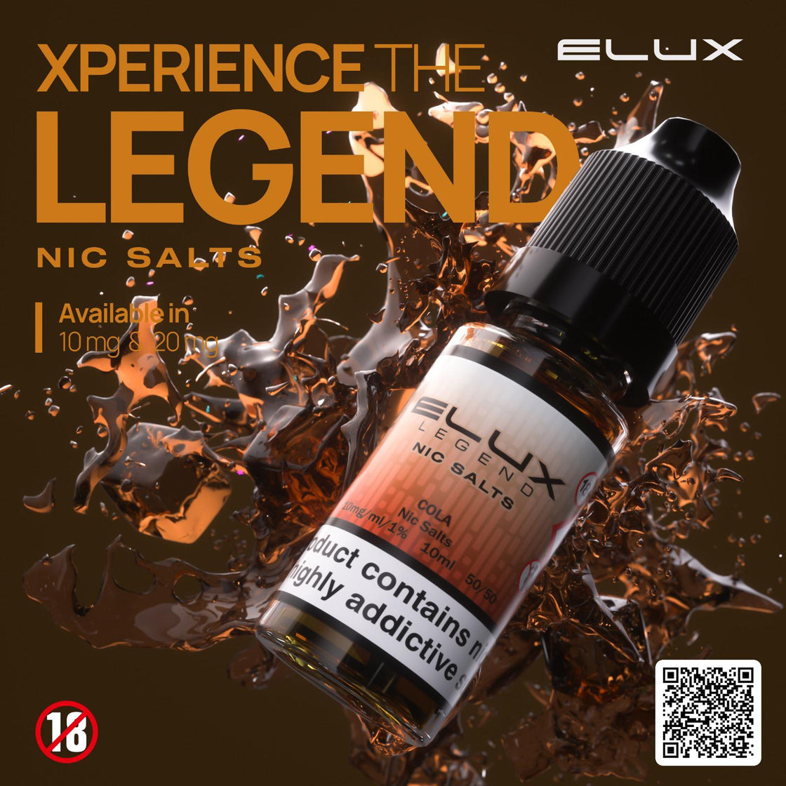 Elux Legend Nic Salt-10ml E-liquids - Box of 10 - #Simbavapes#