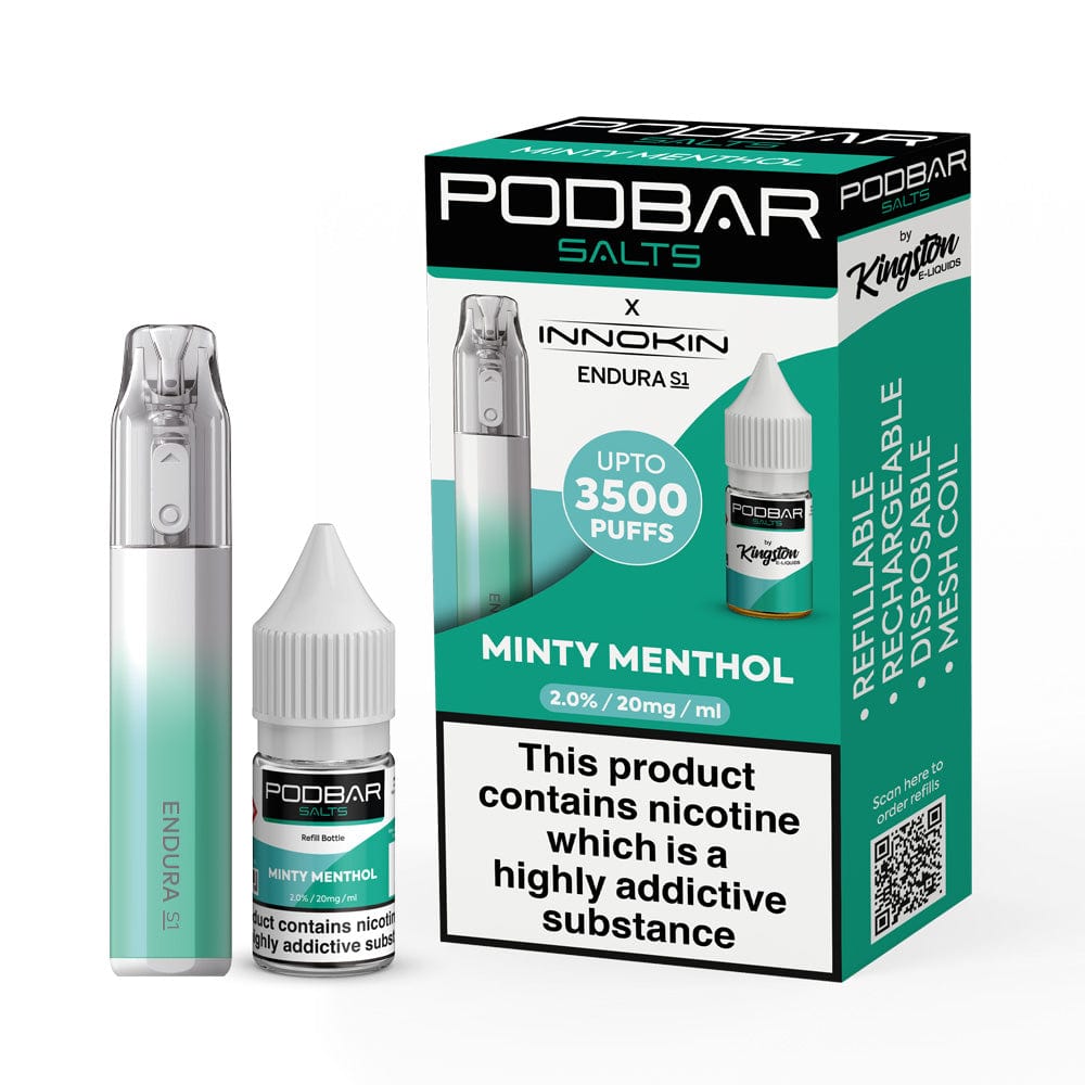 Podbar Salts + Innokin Endura S1 Pod Kit - Box of 5 - #Simbavapes#