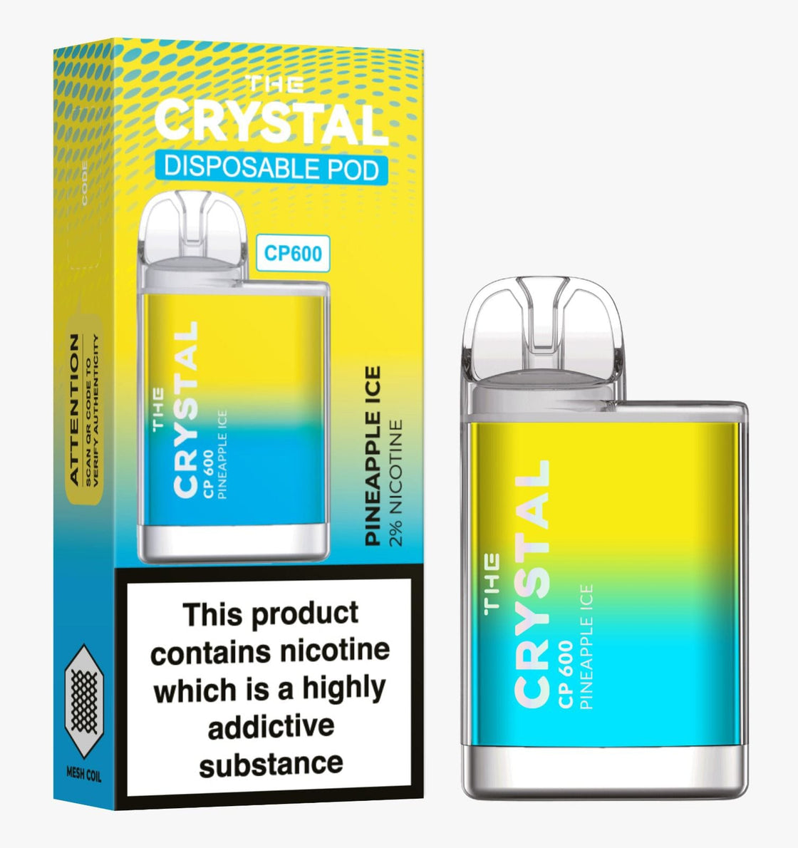 The Crystal CP600 Disposable Vape Puff Bar Box of 10 - #Simbavapes#