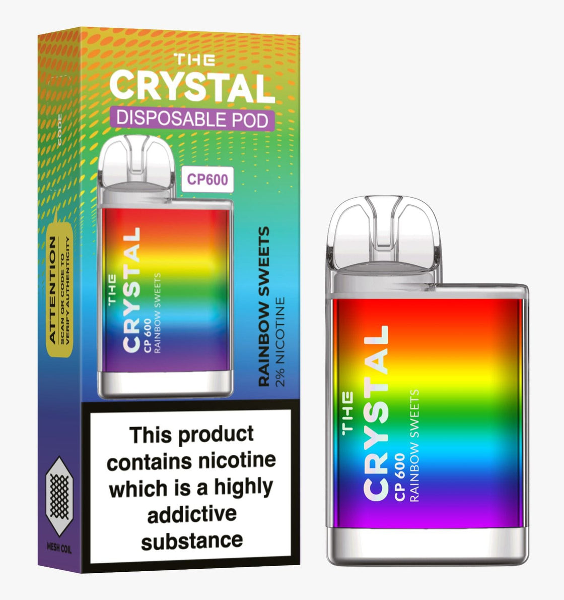 The Crystal CP600 Disposable Vape Puff Bar Mini Pod - #Simbavapes#